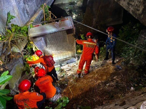 Mobil Terjun ke Sungai 7 Meter di Trenggalek, Dua Penumpang Berhasil Diselamatkan