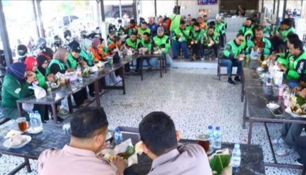 Polres Gresik Gandeng 100 Driver Ojol, Perkuat Jogo Gresik Jaga Kamtibmas
