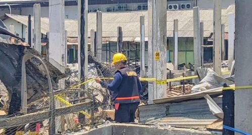 Labfor Periksa Pasar Kepulungan, Pedagang Menunggu Puing Kebakaran Dibersihkan